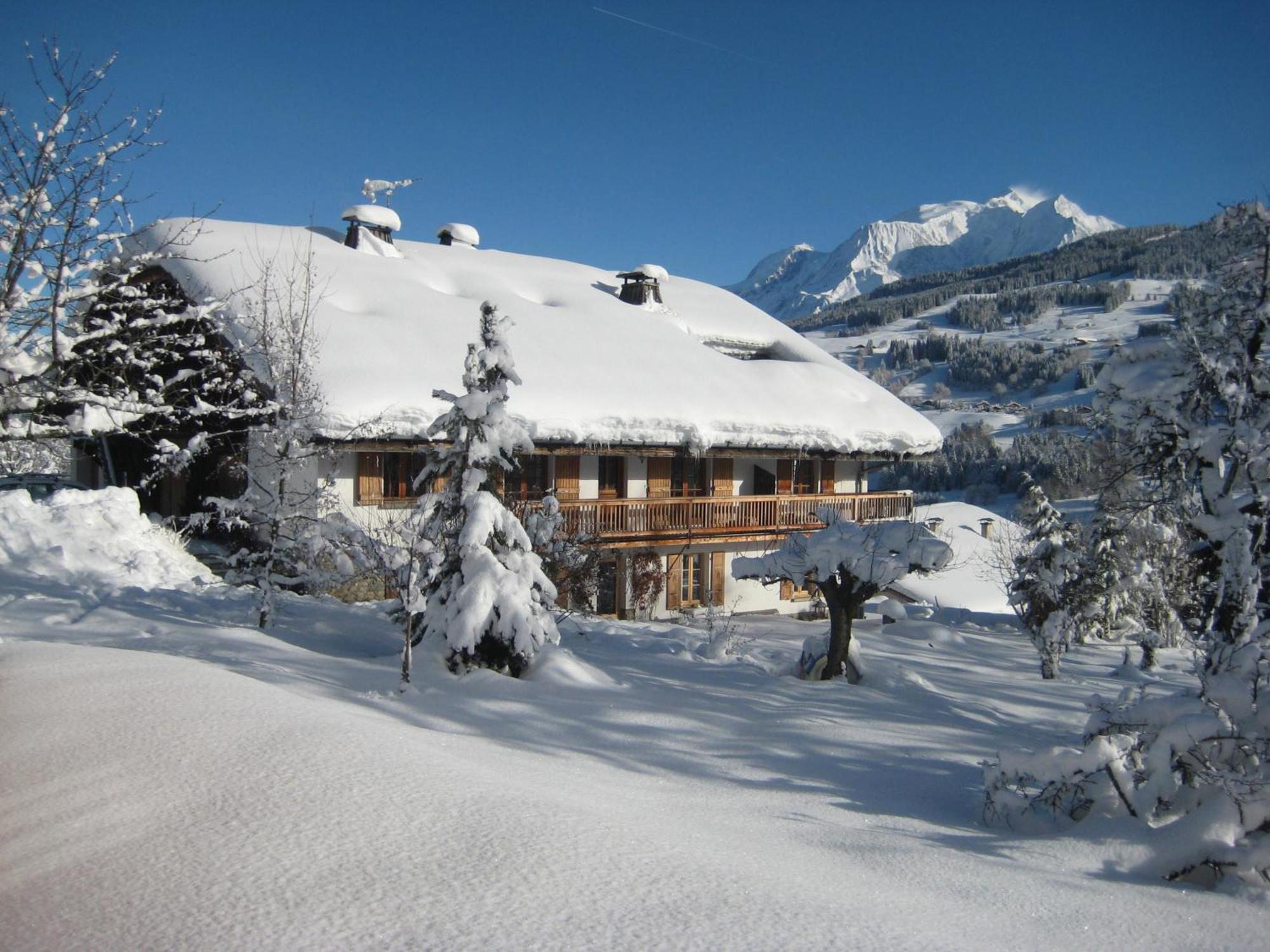 Chalet A Megeve-Vauvray - Grands Appartements , Vue Mont Blanc Demi-Quartier Exterior photo