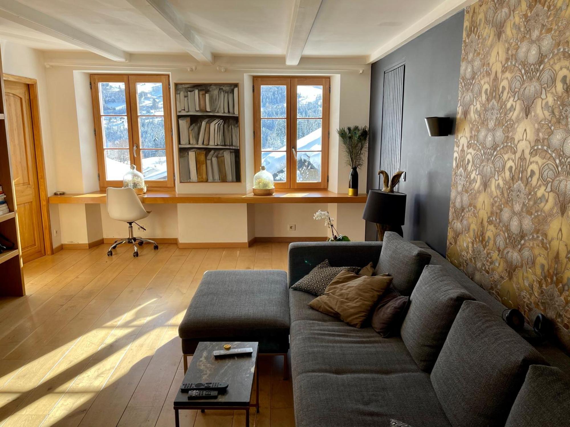 Chalet A Megeve-Vauvray - Grands Appartements , Vue Mont Blanc Demi-Quartier Exterior photo